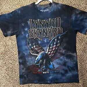 Vintage Lynyrd Skynyrd Blue Tie-Dye Eagle Graphic Tee